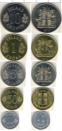 Продать Наборы монет Исландия Исландия 1974 1974 