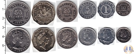 Продать Наборы монет Белиз Белиз 1991-2003 0 