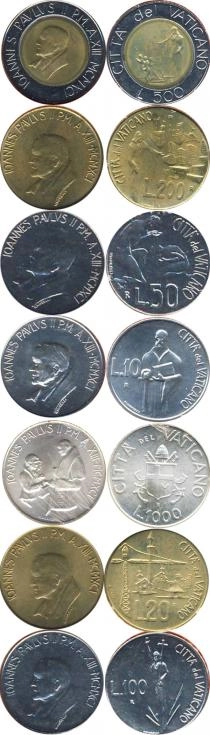 Продать Подарочные монеты Ватикан Выпуск 1991 года 1991 