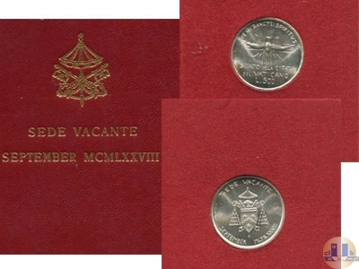 Продать Подарочные монеты Ватикан Sede Vacante September 1978 1978 