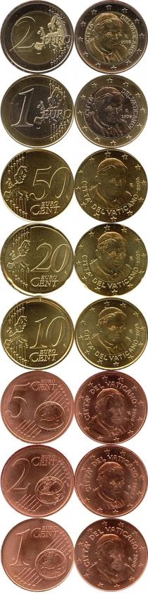 Продать Подарочные монеты Ватикан Евронабор 2008 2008 