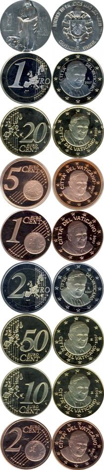 Продать Подарочные монеты Ватикан Подарочный набор евро 2007 2007 