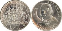 Продать Подарочные монеты Италия 500-летие открытия Америки 1992 Серебро