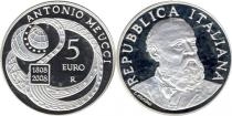 Продать Подарочные монеты Италия 200-летие Антонио Меуччи 2008 Серебро