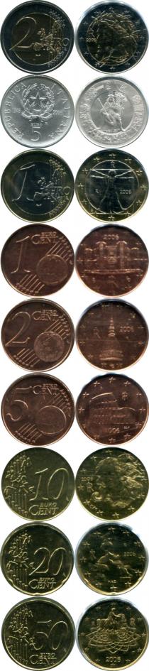 Продать Подарочные монеты Италия Официальный евровыпуск 2006 года 2006 
