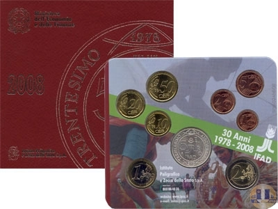 Продать Подарочные монеты Италия Евронабор 2008 2008 