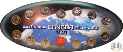 Продать Подарочные монеты Канада Памятные четвертаки 2000 