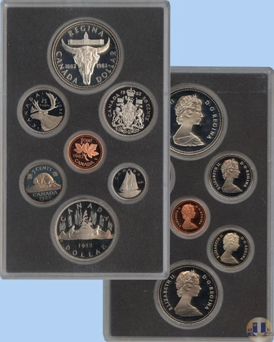 Продать Подарочные монеты Канада Памятный набор 1982 1982 