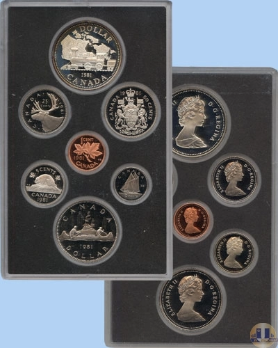 Продать Подарочные монеты Канада Набор монет 1981 года 1981 