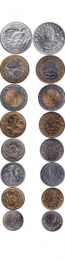 Продать Подарочные монеты Сан-Марино Выпуск 2000 года, Основые человеческие ценности 2000 
