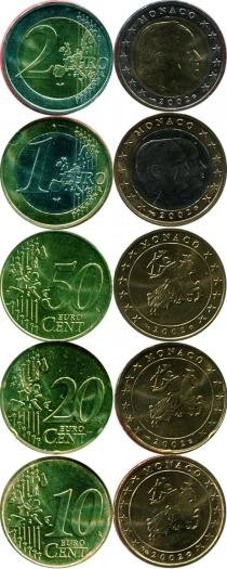 Продать Подарочные монеты Монако Набор монет 2002 года 2002 