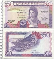 Продать Банкноты Гибралтар 50 фунтов 1986 