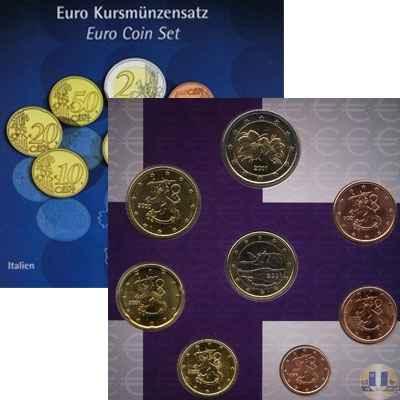 Продать Подарочные монеты Финляндия Годовой набор евро 2003 2003 