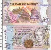 Продать Банкноты Гернси 5 фунтов 1996 
