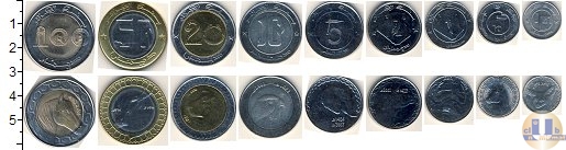 Продать Наборы монет Алжир Алжир 1992-2004 0 