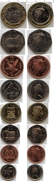 Продать Наборы монет Фолклендские острова Фолклендские острова 1998-2004 0 Медно-никель