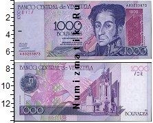 Продать Банкноты Венесуэла 1000 боливар 2001 