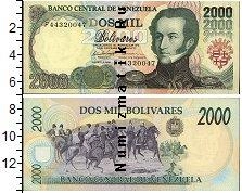 Продать Банкноты Венесуэла 2000 боливар 1998 