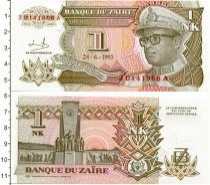 Продать Банкноты Заир 1 макута 1993 