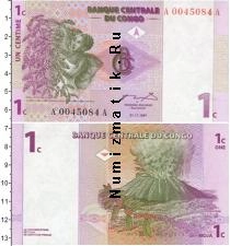 Продать Банкноты Конго 1 сентим 1997 