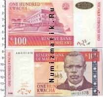 Продать Банкноты Малави 100 квач 2001 