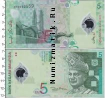 Продать Банкноты Малайзия 5 рингит 2004 Медно-никель