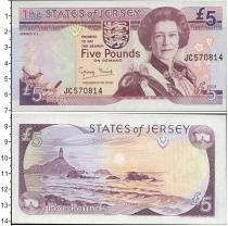 Продать Банкноты Остров Джерси 5 фунтов 1991 