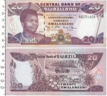 Продать Банкноты Свазиленд 20 эмалангени 1995 