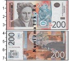 Продать Банкноты Сербия 200 динар 2005 