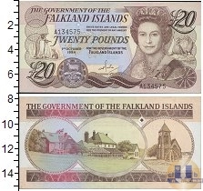 Продать Банкноты Фолклендские острова 20 фунтов 1984 