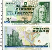 Продать Банкноты Шотландия 1 фунт 1999 