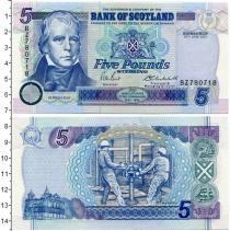Продать Банкноты Шотландия 5 фунтов 2002 