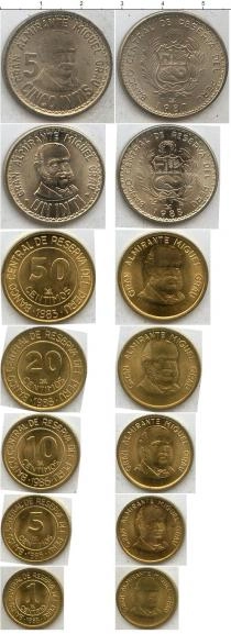 Продать Наборы монет Перу Перу 1985-1988 0 