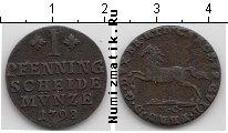Продать Монеты Ганновер 1 пфенниг 1760 Медь