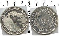 Продать Монеты Турция 1500000 лир 1997 Серебро