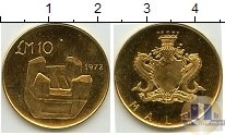 Продать Монеты Мальта 10 фунтов 1972 Золото