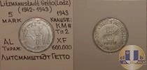 Продать Монеты Лодз-Гетто 5 марок 1943 