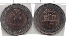 Продать Монеты Андорра 2 динерса 1984 Биметалл