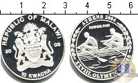 Продать Монеты Малави 10 квач 2003 Серебро