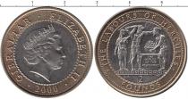 Продать Монеты Гибралтар 2 фунта 2000 Биметалл