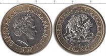 Продать Монеты Гибралтар 2 фунта 2000 Биметалл