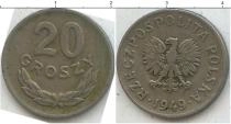 Продать Монеты Польша 20 грош 1949 Медно-никель