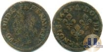 Продать Монеты Франция 2 денье 1643 Медь