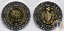 Продать Монеты кантон Тичино 1 скудо 1998 Биметалл