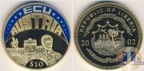Продать Монеты Либерия 10 долларов 2002 