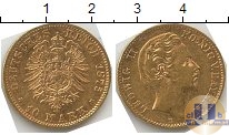Продать Монеты Бавария 10 марок 1875 Золото