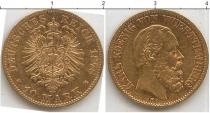 Продать Монеты Вюртемберг 10 марок 1878 Золото