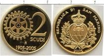 Продать Монеты Сан-Марино 2 скуди 2005 Золото