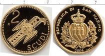 Продать Монеты Сан-Марино 2 скуди 2004 Золото