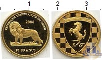 Продать Монеты Конго 20 франков 2004 Золото
